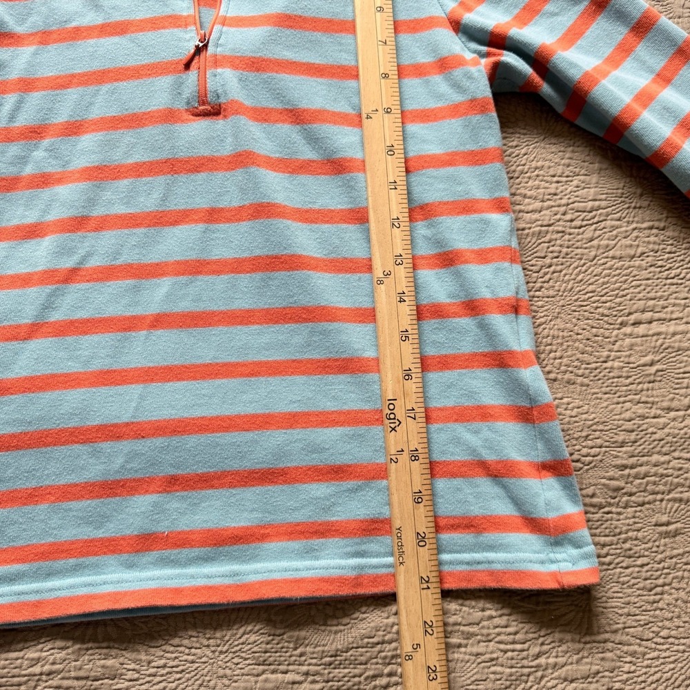 Boden Rugby‎ Striped Pullover Quarter Zip Long Sleeve Top Women Light Casual S - Picture 5 of 7